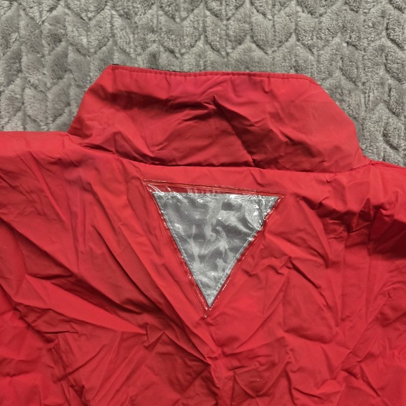 VTG‎ Firstgear Motorcycle Rain Jacket Mens XL Red Black Waterproof Reflective 3M - Picture 9 of 9
